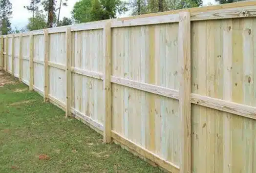 Pine Fence Installation